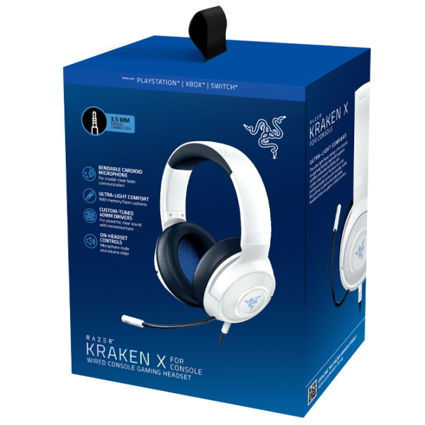 Căști Razer Kraken X White Cu fir/ Gaming photo 6