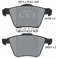 Тормозные колодки Textar 2414201 передние/ дисковые photo 2