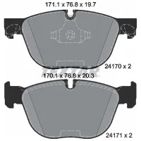 Тормозные колодки Textar 2417001 передние/ дисковые photo 2