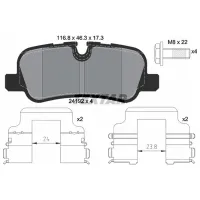 Тормозные колодки Textar 2419204 задние/ дисковые photo 2