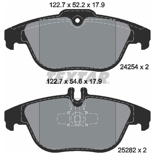 Тормозные колодки Textar 2425401 задние/ дисковые photo 2 Тормозные колодки Textar 2425401 задние/ дисковые photo 2