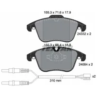 Тормозные колодки Textar 2433201 передние/ дисковые photo 2