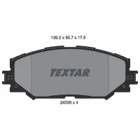 Тормозные колодки Textar 2433601 передние/ дисковые photo 2