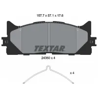 Plăcuțe de frână Textar 2435001 față/ disk photo 2