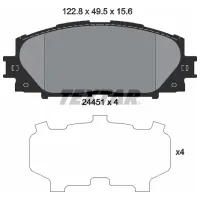 Plăcuțe de frână Textar 2445101 față/ disk photo 2