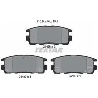 Тормозные колодки Textar 2449801 задний/ дисковые photo 2