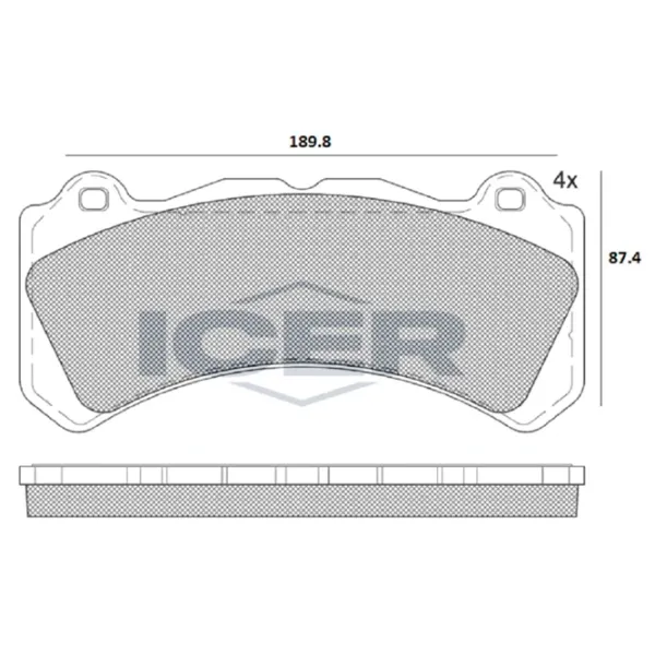 Plăcuțe de frână Icer 182377 față/ disk photo 2 Plăcuțe de frână Icer 182377 față/ disk photo 2