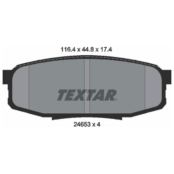 Plăcuțe de frână Textar 2465301 spate/ disk photo 2 Plăcuțe de frână Textar 2465301 spate/ disk photo 2