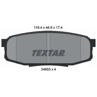 Plăcuțe de frână Textar 2465301 spate/ disk photo 2