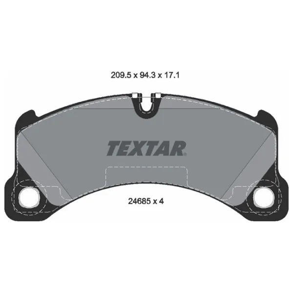Тормозные колодки Textar 2468501 передние/ дисковые photo 2 Тормозные колодки Textar 2468501 передние/ дисковые photo 2