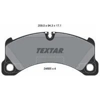 Тормозные колодки Textar 2468501 передние/ дисковые photo 2