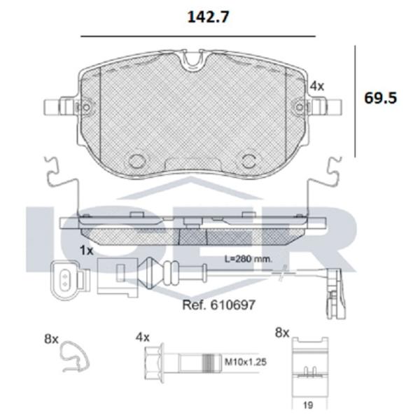 Тормозные колодки Icer 182396 задние/ дисковые photo 2 Тормозные колодки Icer 182396 задние/ дисковые photo 2