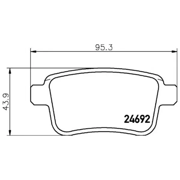 Plăcuțe de frână Textar 2469204 spate/ disk photo 2 Plăcuțe de frână Textar 2469204 spate/ disk photo 2