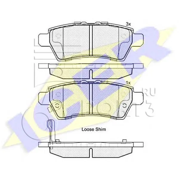 Тормозные колодки Icer 181934 задние/ дисковые photo 2