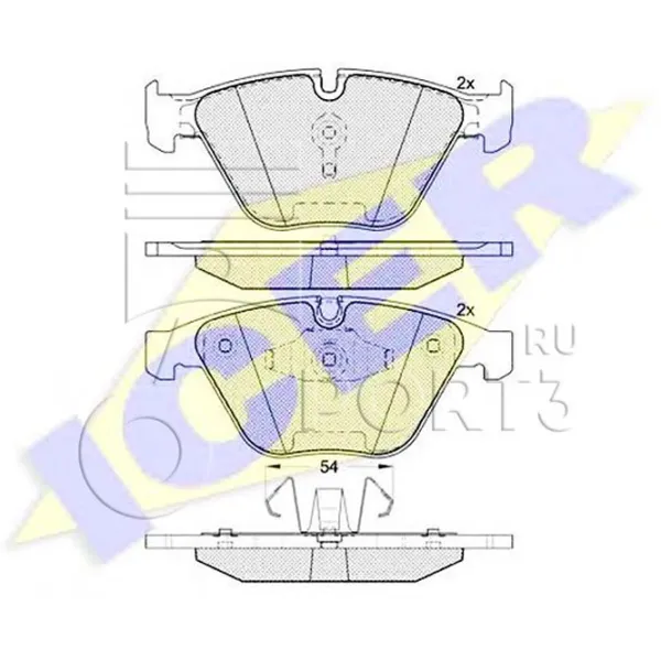 Plăcuțe de frână Icer 181940 față/ disk photo 2 Plăcuțe de frână Icer 181940 față/ disk photo 2