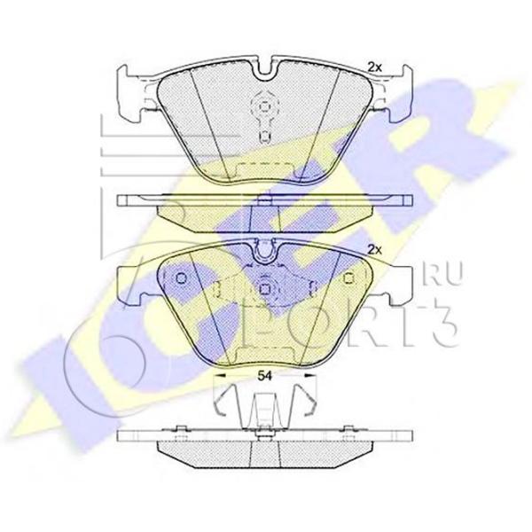 Plăcuțe de frână Icer 181940 față/ disk photo 2 Plăcuțe de frână Icer 181940 față/ disk photo 2