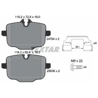 Plăcuțe de frână Textar 2470401 spate/ disk photo 2