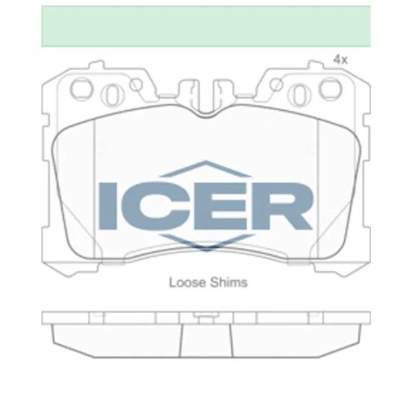 Тормозные колодки Icer 181935 передние/ дисковые photo 2