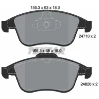 Тормозные колодки Textar 2471001 передние/ дисковые photo 2
