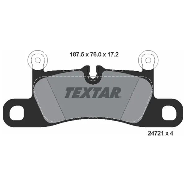 Plăcuțe de frână Textar 2472101 spate/ disk photo 2 Plăcuțe de frână Textar 2472101 spate/ disk photo 2