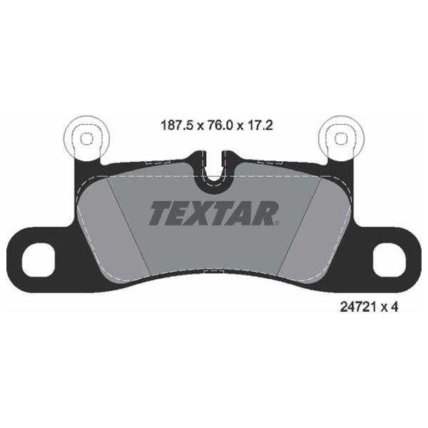 Plăcuțe de frână Textar 2472101 spate/ disk photo 2 Plăcuțe de frână Textar 2472101 spate/ disk photo 2