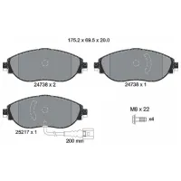 Тормозные колодки Textar 2473803 передние/ дисковые photo 2