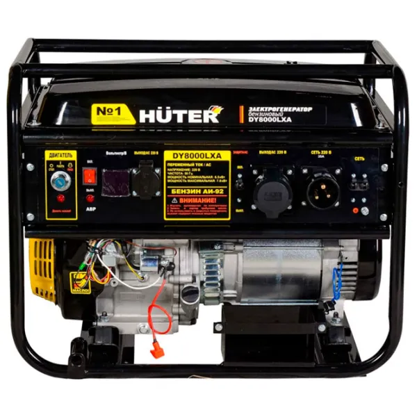 Генератор Huter DY8000LXA + AVR 220 В Бензин/ 6.5 кВт photo 2