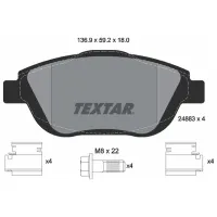 Plăcuțe de frână Textar 2488301 față/ disk photo 2