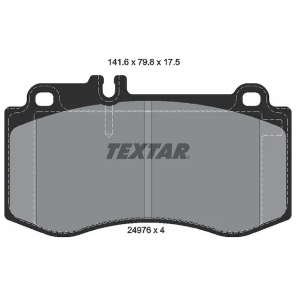 Plăcuțe de frână Textar 2497601 față/ disk photo 2 Plăcuțe de frână Textar 2497601 față/ disk photo 2