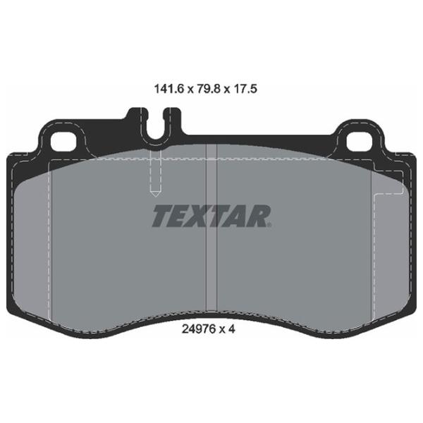 Plăcuțe de frână Textar 2497601 față/ disk photo 2 Plăcuțe de frână Textar 2497601 față/ disk photo 2