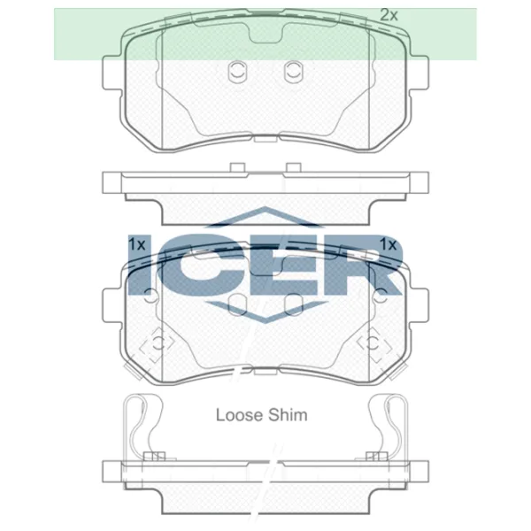 Тормозные колодки Icer 181948 задние/ дисковые photo 2 Тормозные колодки Icer 181948 задние/ дисковые photo 2