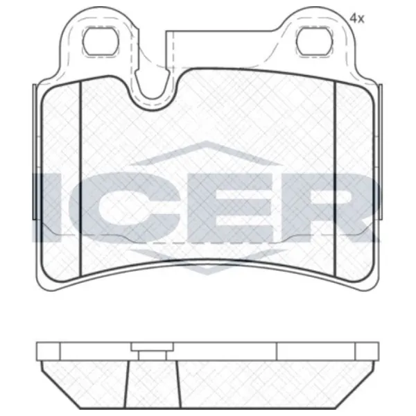 Тормозные колодки Icer 181951 задние/ дисковые photo 2 Тормозные колодки Icer 181951 задние/ дисковые photo 2