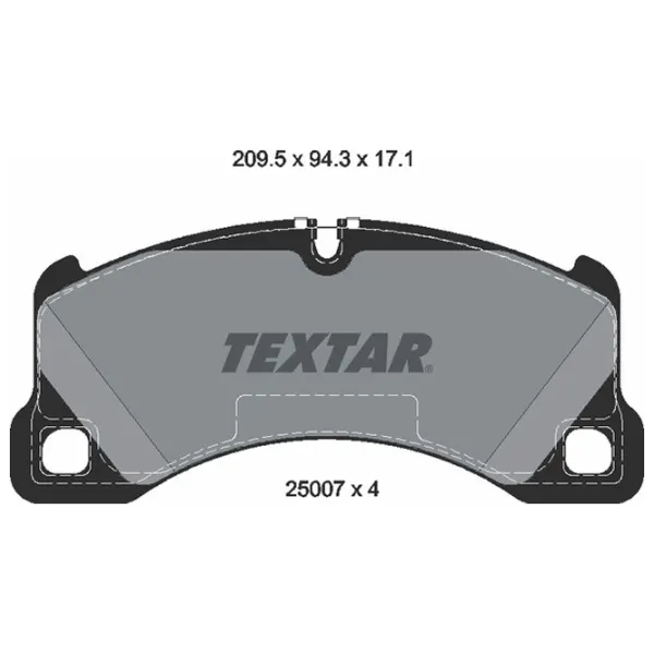 Plăcuțe de frână Textar 2500701 față/ disk photo 2 Plăcuțe de frână Textar 2500701 față/ disk photo 2
