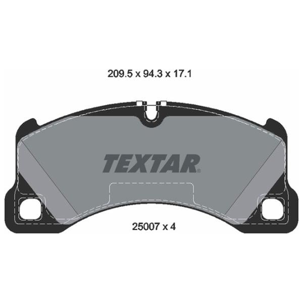 Plăcuțe de frână Textar 2500701 față/ disk photo 2 Plăcuțe de frână Textar 2500701 față/ disk photo 2