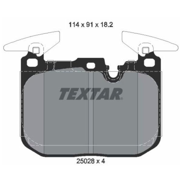 Plăcuțe de frână Textar 2502801 față/ disk photo 2 Plăcuțe de frână Textar 2502801 față/ disk photo 2