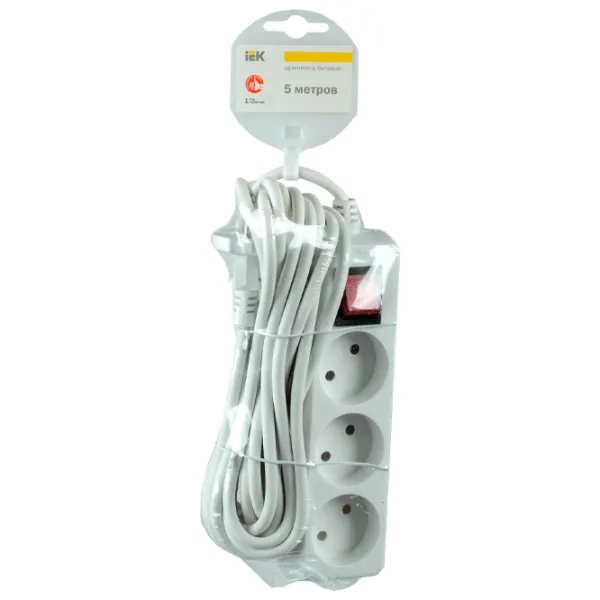 Prelungitor IEK WYP10-06-03-05-K-N 5 m White photo 2