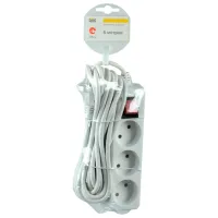 Удлинитель IEK WYP10-06-03-05-K-N 5 м Белый photo 2