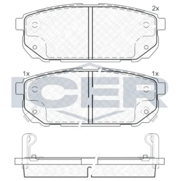 Тормозные колодки Icer 181720 задние/ дисковые photo 2 Тормозные колодки Icer 181720 задние/ дисковые photo 2