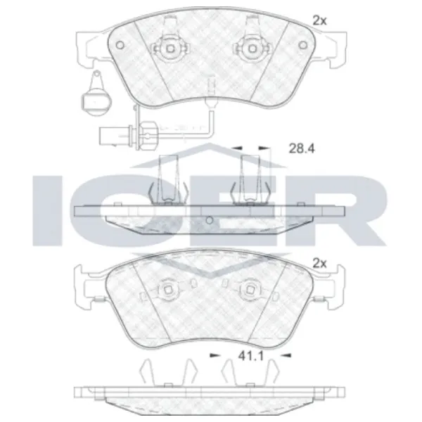 Тормозные колодки Icer 181725 задние/ дисковые photo 2 Тормозные колодки Icer 181725 задние/ дисковые photo 2
