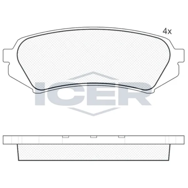 Тормозные колодки Icer 181734 задние/ дисковые photo 2