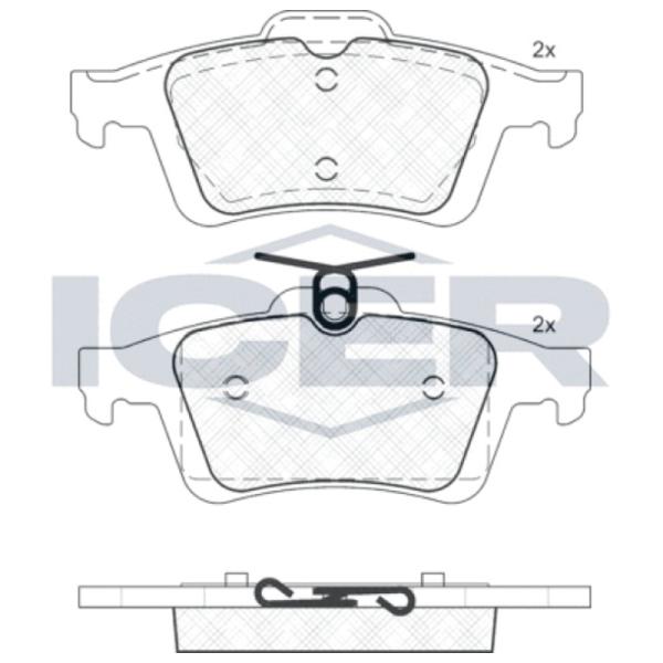 Plăcuțe de frână Icer 181744 spate/ disk photo 2
