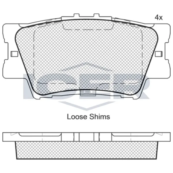 Тормозные колодки Icer 181761 задние/ дисковые photo 2