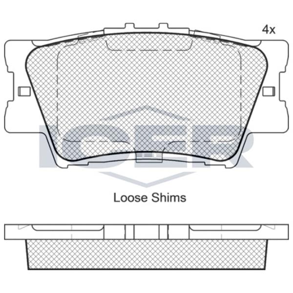 Тормозные колодки Icer 181761 задние/ дисковые photo 2