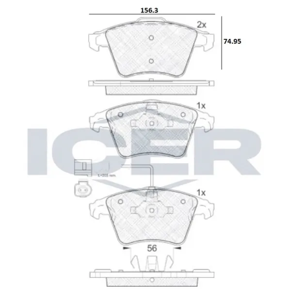 Тормозные колодки Icer 181778 передние/ дисковые photo 2 Тормозные колодки Icer 181778 передние/ дисковые photo 2