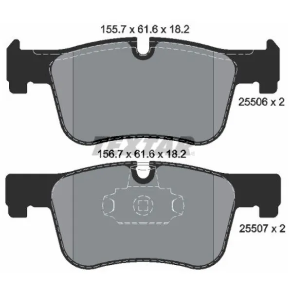 Plăcuțe de frână Textar 2550601 față/ disk photo 2