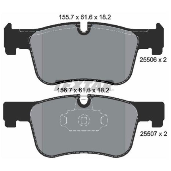 Plăcuțe de frână Textar 2550601 față/ disk photo 2