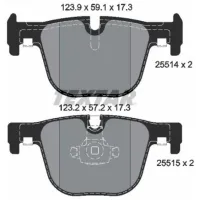 Тормозные колодки Textar 2551401 задние/ дисковые photo 2
