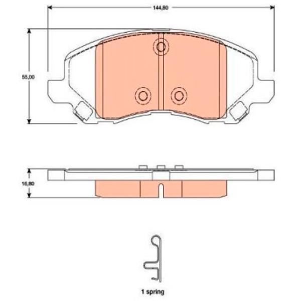 Plăcuțe de frână Icer 181806 față/ disk photo 2