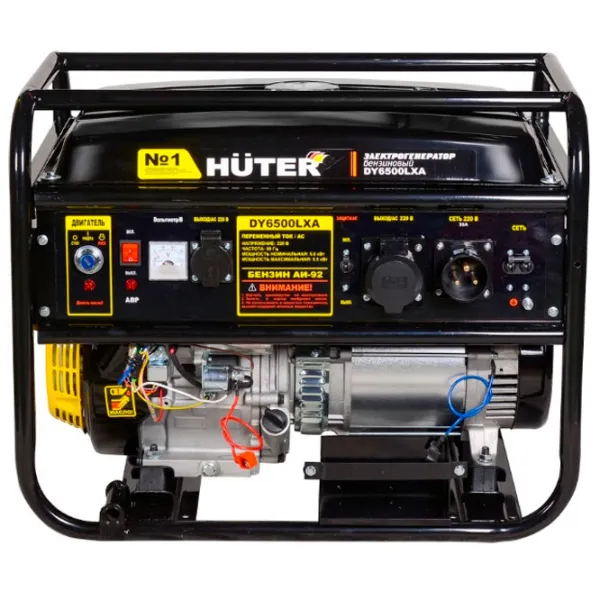 Генератор Huter DY6500LXA + AVR 220/ 230 В Бензин/ 5 кВт photo 3