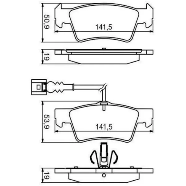 Plăcuțe de frână Icer 181815 spate/ disk photo 2